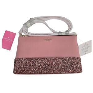 NWT Kate Spade Flash Crossbody Purse Pink Glitter